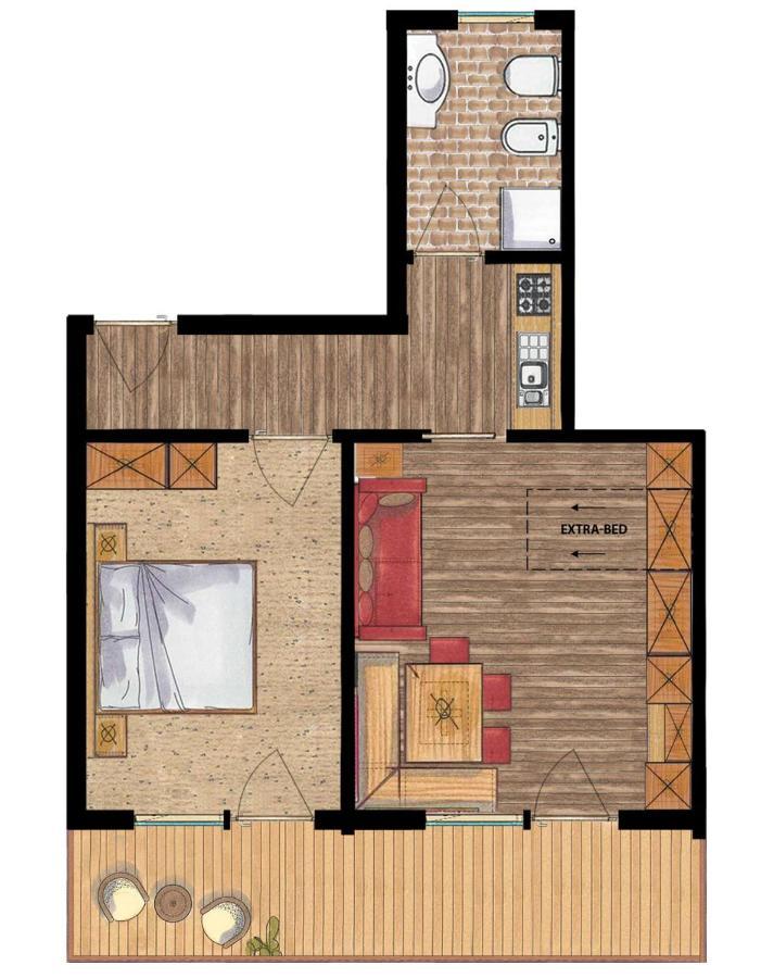 Residence Costa Burjada Colfosco Eksteriør billede